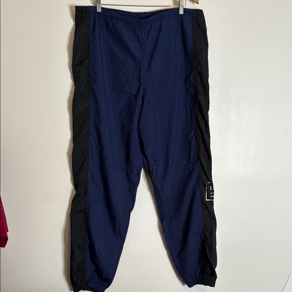 Nike Blue and Black Jogger Sweatpants with Elastic Cuffs